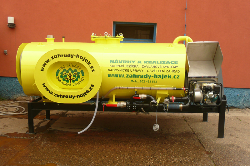 Výměnná nástavba pro zalévání zeleně a zásobování užitkovou vodou